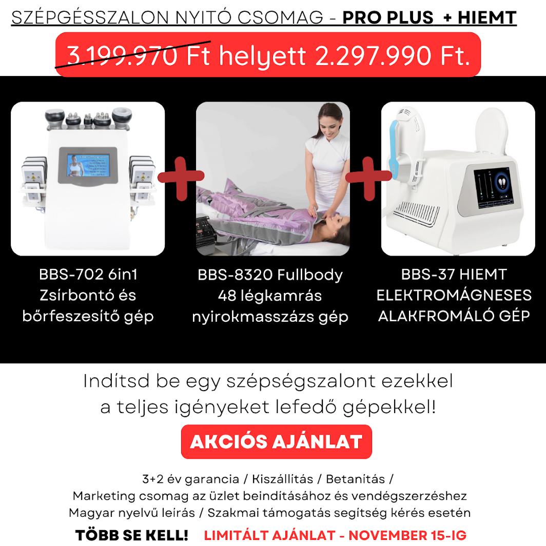 szalon4 BBS-702 + BBS-8320 Fullbody + BBS-37 HIEMT szalonnyitó gépcsomag - Image 1