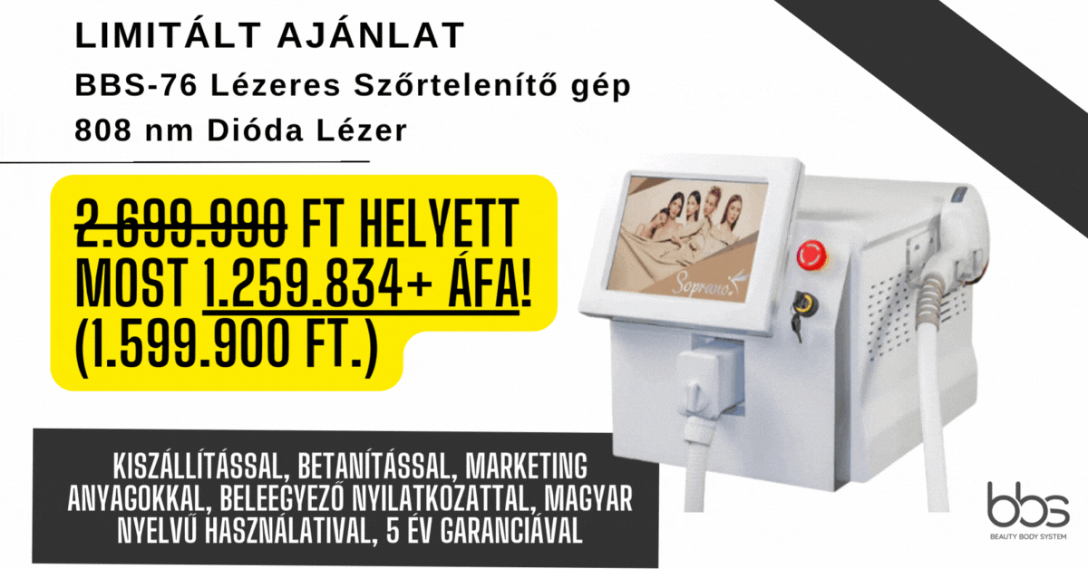 Lézeres szőrtelenítő gép