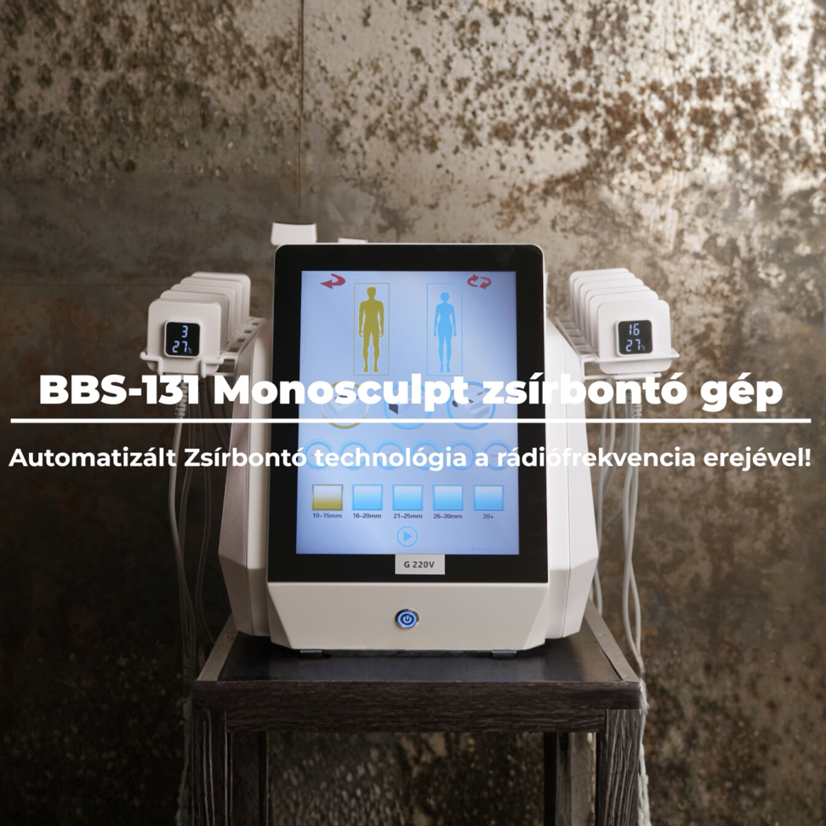 BBS-131 MONOSCULPT BBS-131 Monosculpt Zsírbontó és Bőrfeszesítő gép (12+4 kezelőfejes) - Image 1